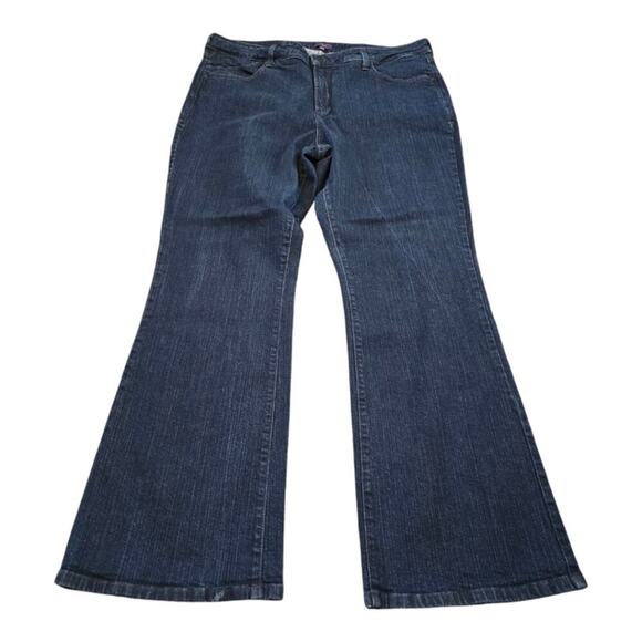 Nydj Not Your Daughter's Jeans Dark Wash HIgh Rise Bootcut Jeans Plus Size‎ 20W - Picture 4 of 11